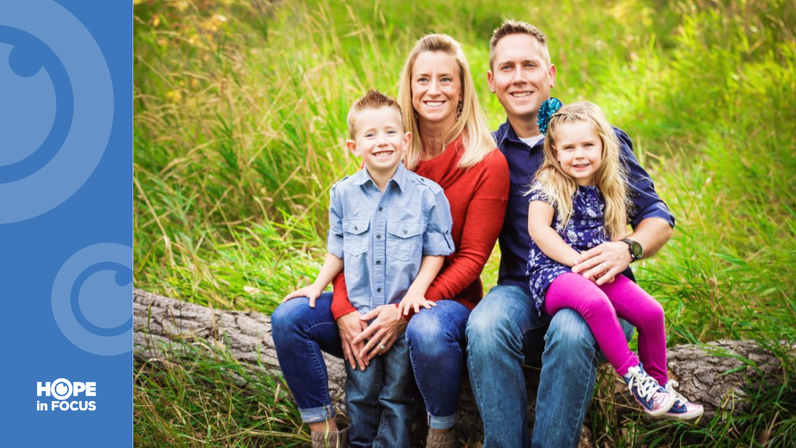 Allison Galloway and her partner with her two kids