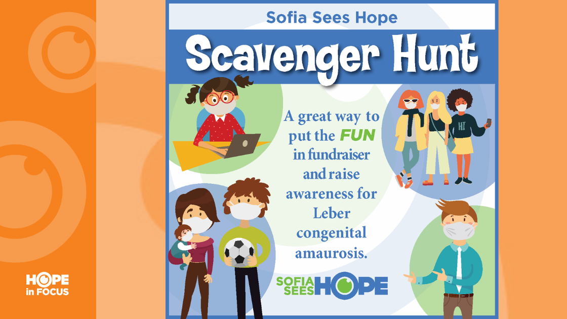 Sofia Sees Hope Scavenger hunt poster info