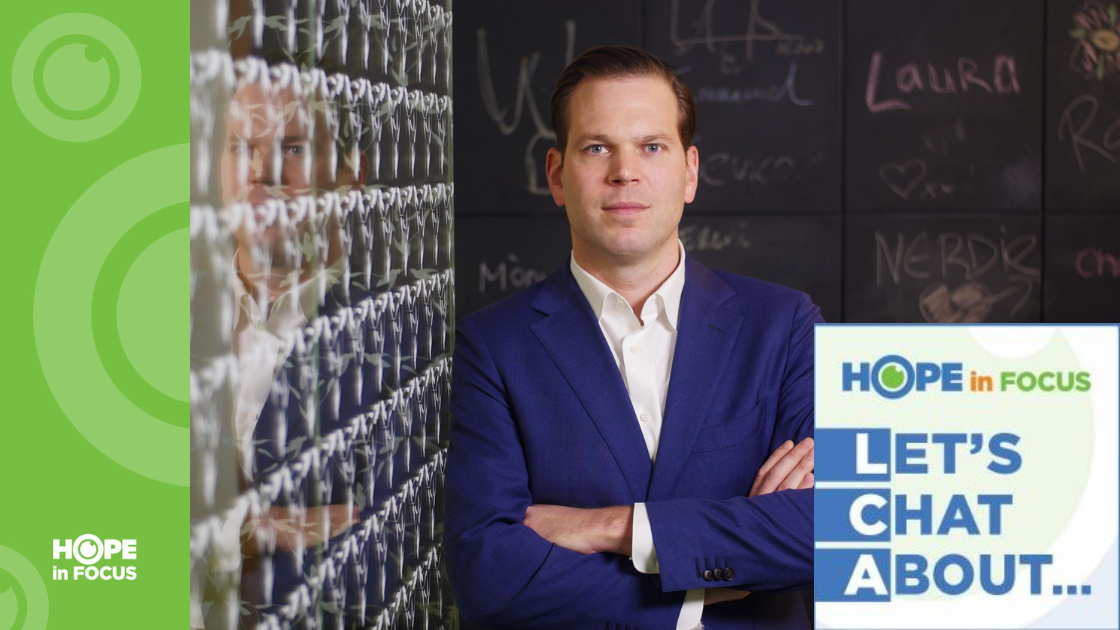 Let's Chat About ... webinar logo and guest cover art