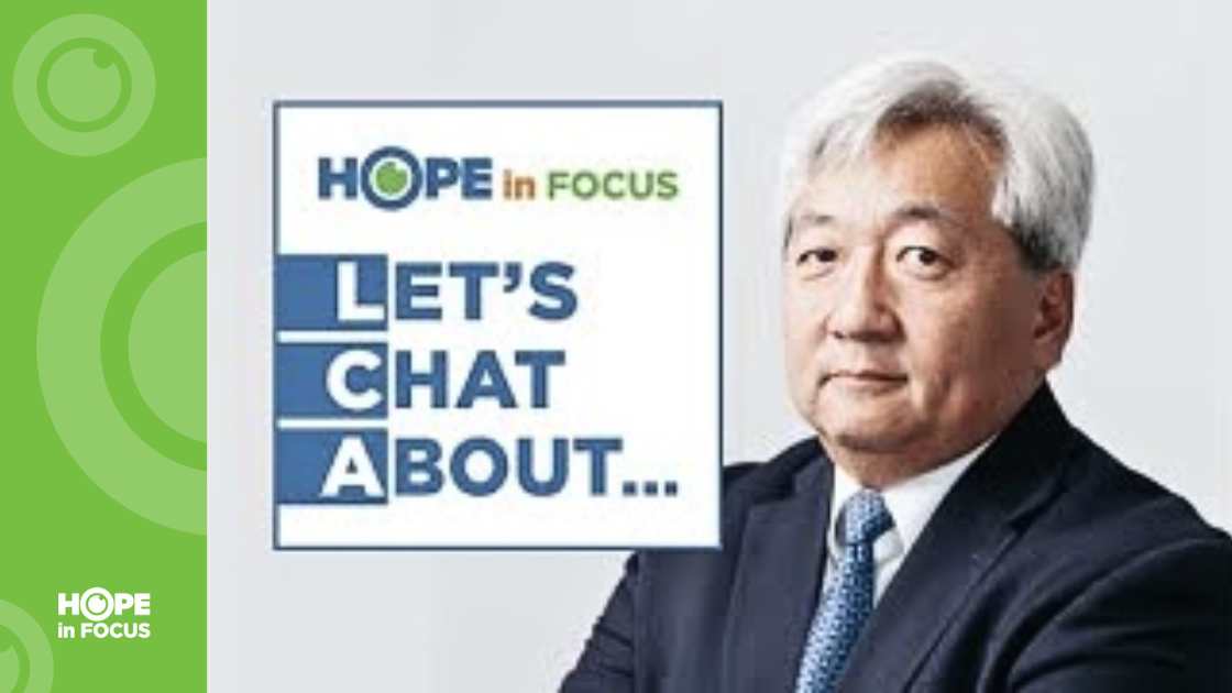 Hope in Focus Let's Chat About ... webinar logo and guest