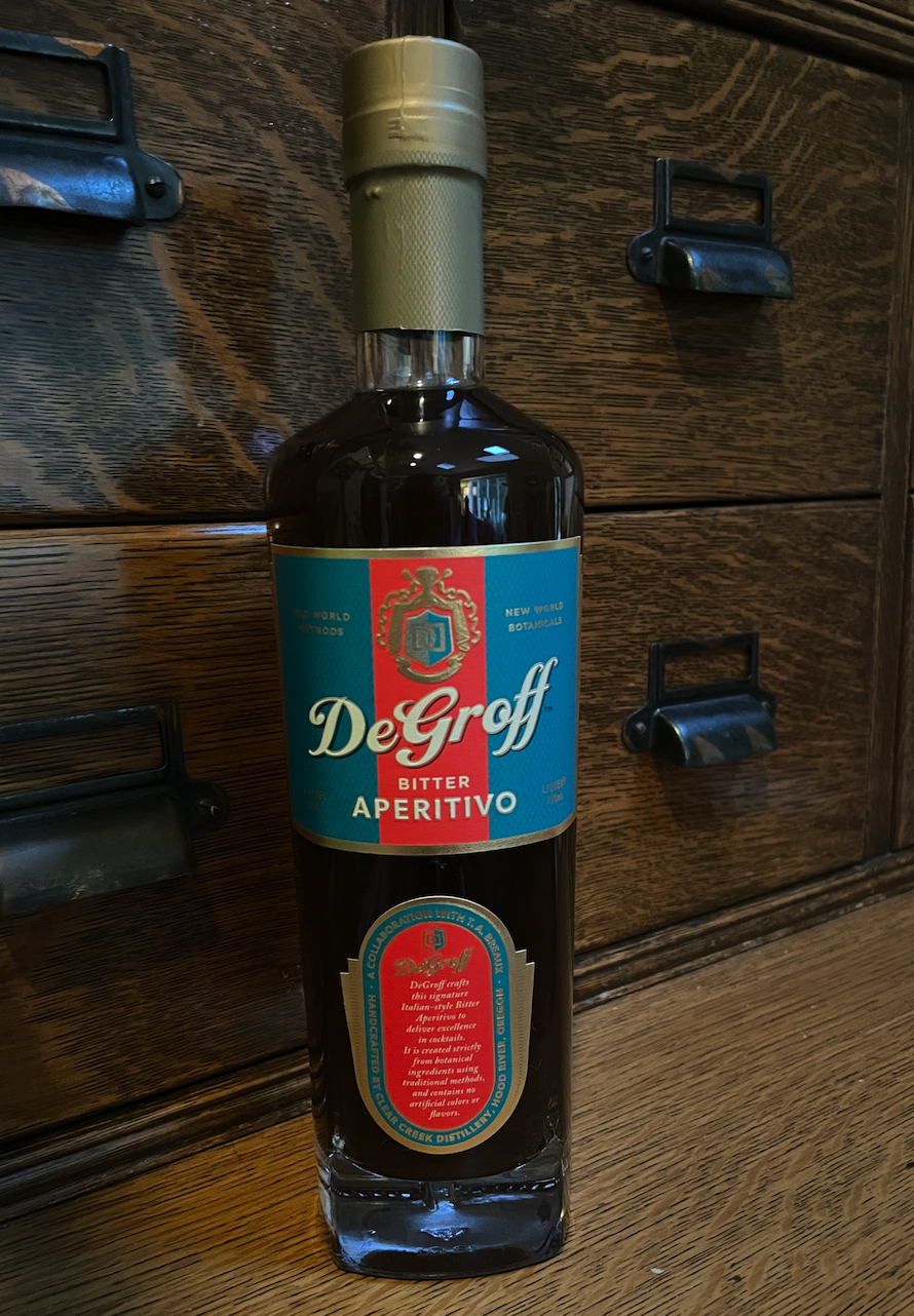 bottle of DeGroff bitter Aperitivo