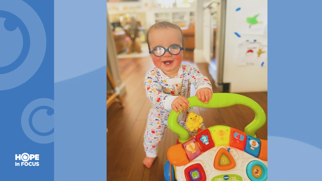 Baby James with his toys