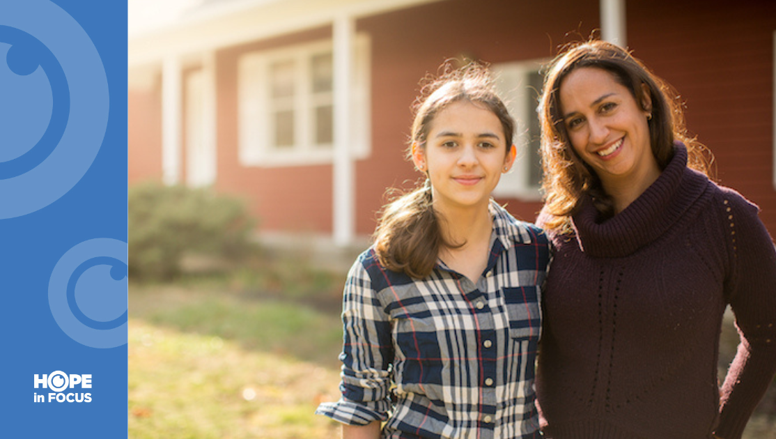 Sofia Priebe (left) and her mother Laura Manfre (right)