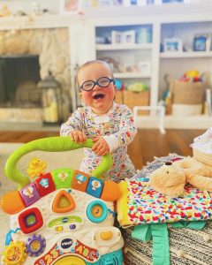 James with his toys.