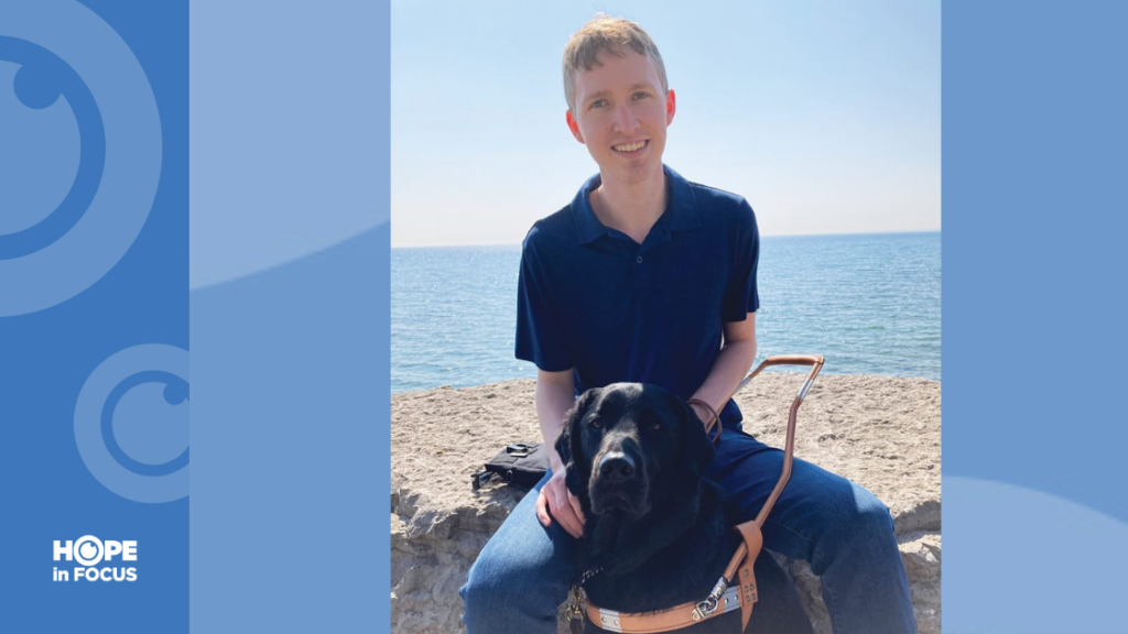 Jack and his guide dog, Baloo