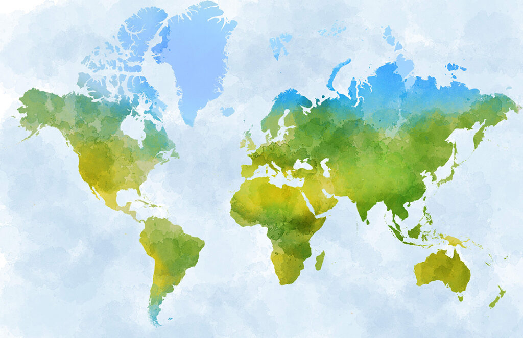 Map of world