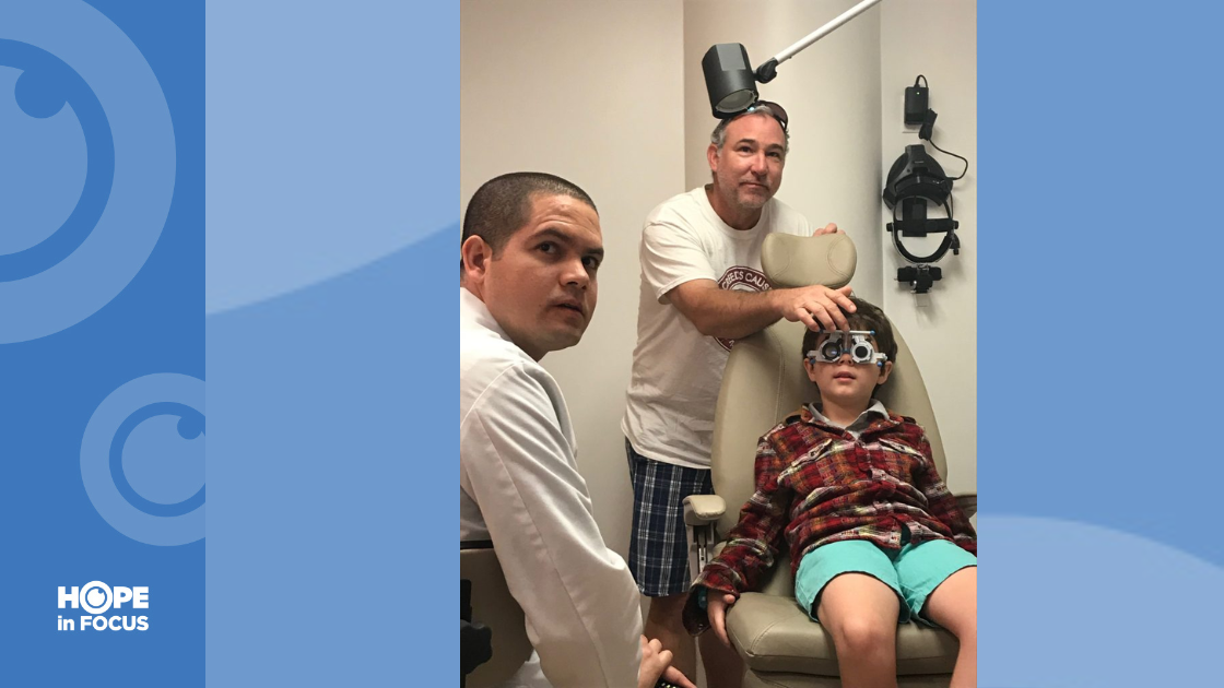 9-year-old Creed Pettit being tested at Bascom Palmer Eye Institute in Miami in advance of his gene therapy treatment with LUXTURNA. The treatment will reverse Creed’s vision loss due to Leber congenital amaurosis with a mutation of the RPE65 gene.