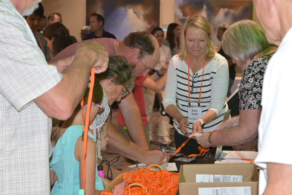 Betty Smith helping out the Hope in Focus table